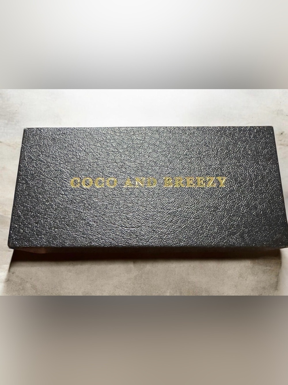 Coco and Breezy Black eyeglass box